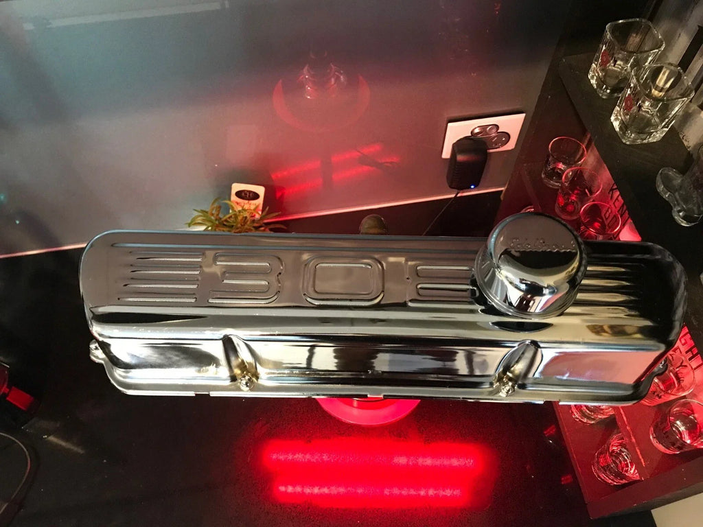 Revving Up Style: Custom Automotive Rocker Cover Lamp for Your Man Cave or Bar