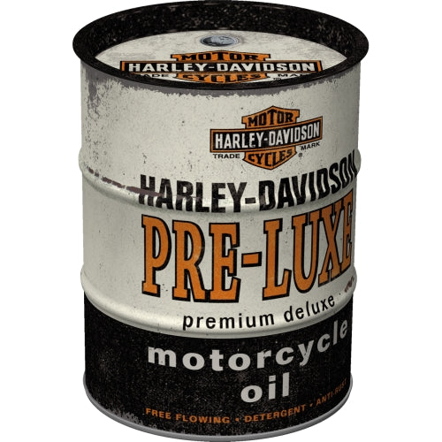 Nostalgic-Art - Money Box Oil Harley-Davidson Pre-Luxe Coin Storage Gift Ideas