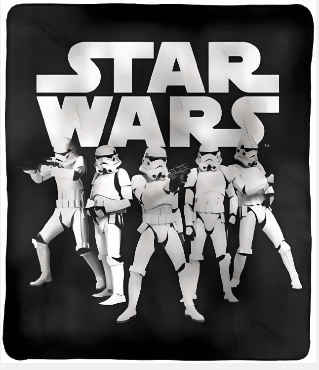 Polar Fleece Blanket - Throw - Star Wars Storm troopers - Gift Ideas