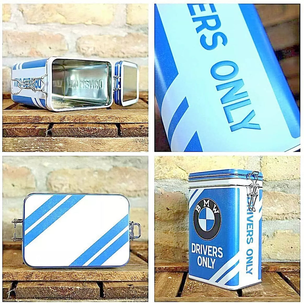 Kitchen Storage Canisters Tins Nostalgic-Art BMW Drivers Coffee Tea Tin - Gifts