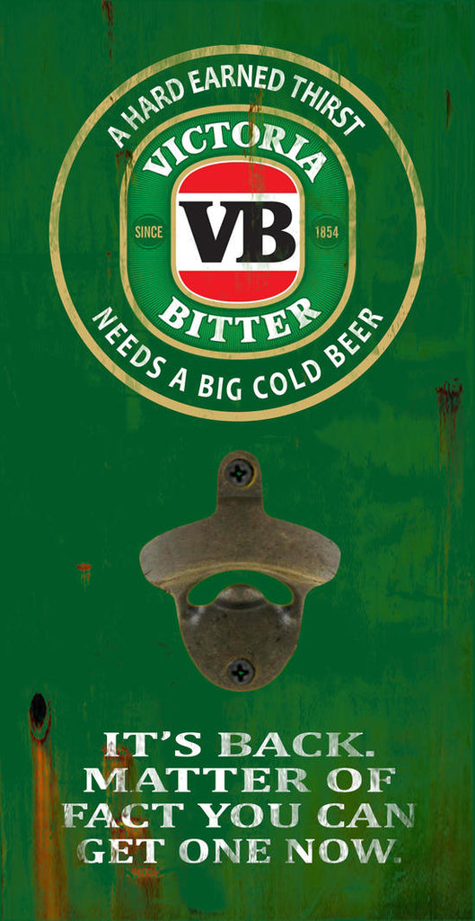 Wall Mounted Bottle Opener – Victoria Bitter Collectable Gift Ideas 4 Mancave Bar