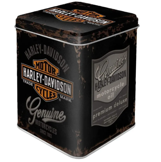 Nostalgic-Art Tin Storage Container Coffee Tea   Harley Davidson   Gift Idea