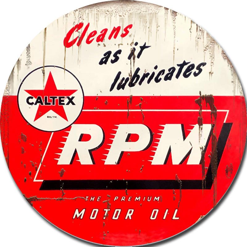 Metal Tin Signs - Caltex Motor Oil - Gift Ideas 4 Mancave Bar Signs