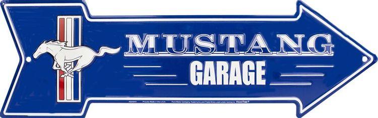 Ford Mustang Arrow Metal Tin Sign