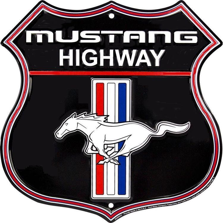 Embossed Metal Tin Sign - Ex Large Ford Mustang – Gift Ideas 4 Mancave Bar Signs