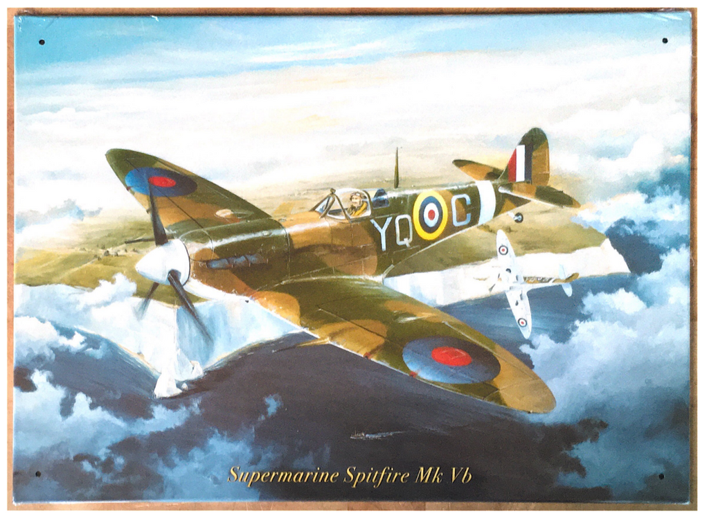 Supermarine Spitfire MK.5b Metal Tin Sign