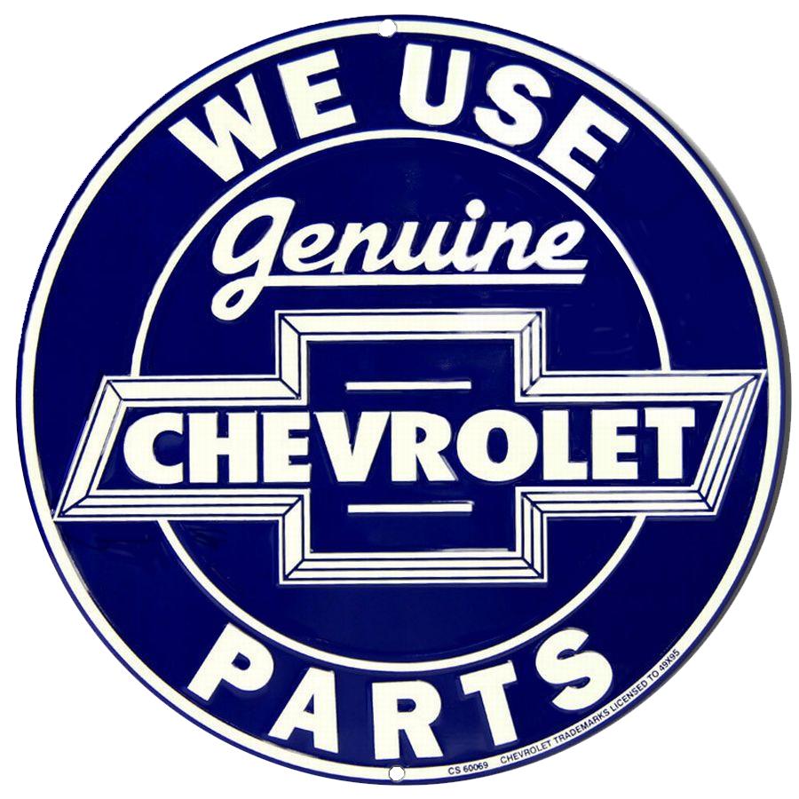 Embossed Metal Tin Sign - Chevy - Chevrolet Genuine Part - Gift Ideas