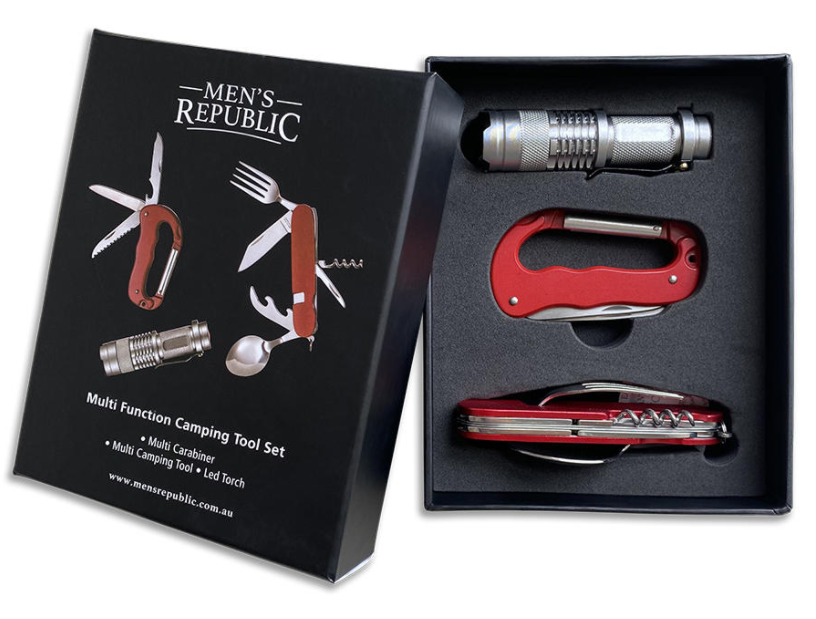 Multi-Tool Multifunction – Camping Tool Set and Torch – Gift ideas