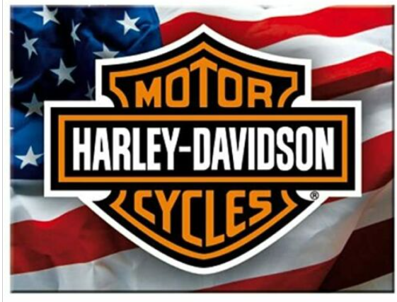 Harley Davidson USA Fridge Magnet