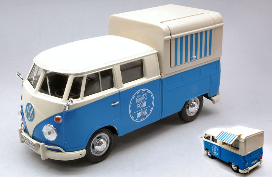 Volkswagen Type 2 T1 Food Truck 1:24 Diecast Model Car