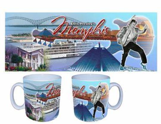 Elvis Presley 14oz Coffee  Mug Memphis Collage 