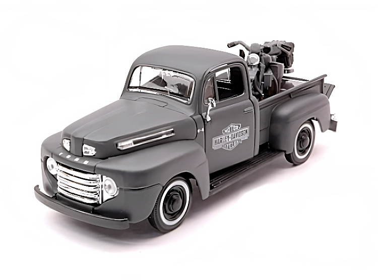 1:24 Diecast Model - Harley Davidson 1948 Ford & 1942 WLA Collectable Gift Ideas