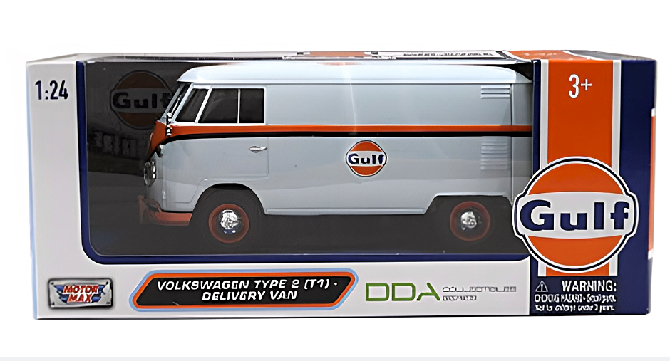 1:24 Diecast Models - Volkswagen Type 2 Delivery Gulf Oil - Gift Ideas