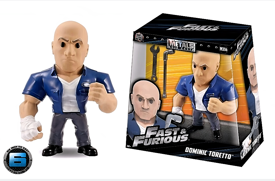 Diecast Model - The Fast and Furious Dom Toretto with Wrench 6" Metals