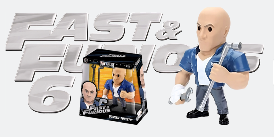 Diecast Model - The Fast and Furious Dom Toretto with Wrench 6" Metals