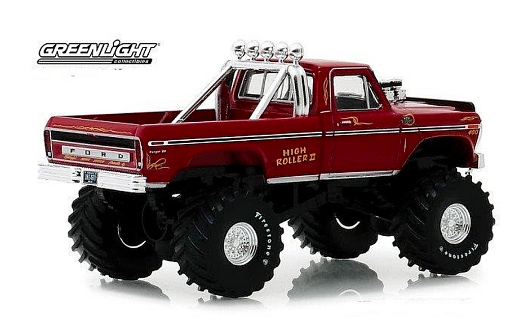 Greenlight 1:43 Diecast Model Toy High Roller II 1979 Ford F-250 Monster Truck