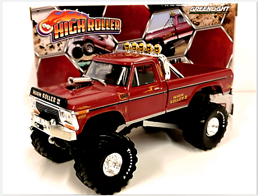 Greenlight 1:43 Diecast Model Toy High Roller II 1979 Ford F-250 Monster Truck