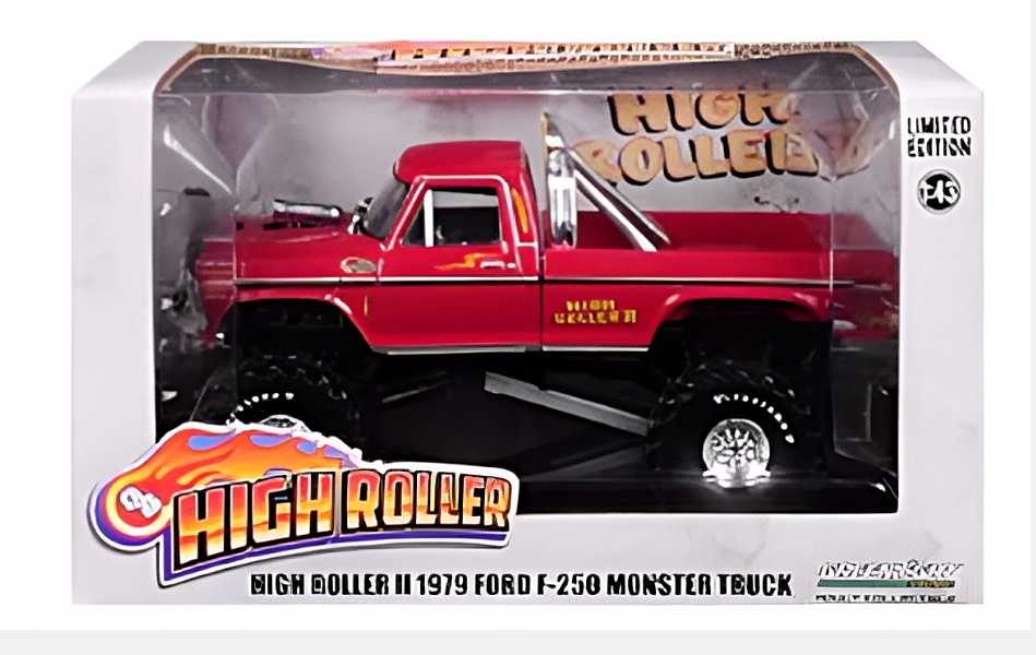 Greenlight 1:43 Diecast Model Toy High Roller II 1979 Ford F-250 Monster Truck