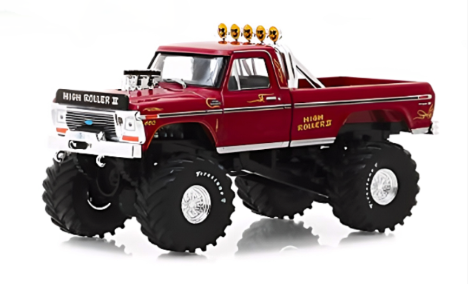 Greenlight 1:43 Diecast Model Toy High Roller II 1979 Ford F-250 Monster Truck