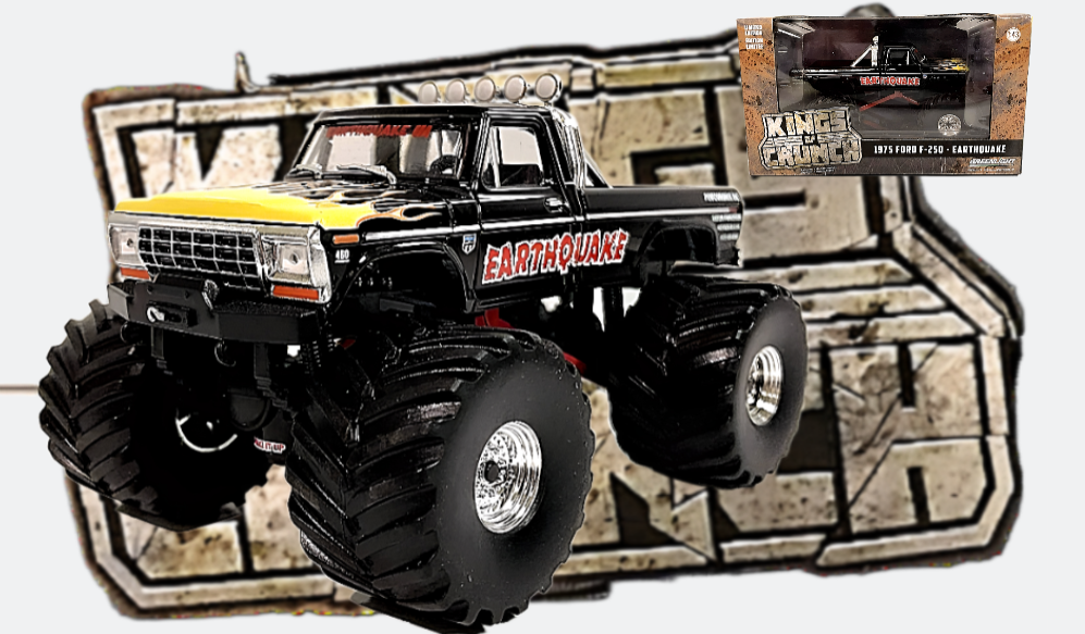 1: 43 Diecast Model - Earthquake 1975 Ford F-250 Monster Truck Bigfoot