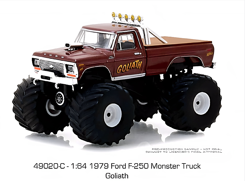 1:43 Diecast Model - "Goliath" 79 Ford F-250 Ranger Monster Truck