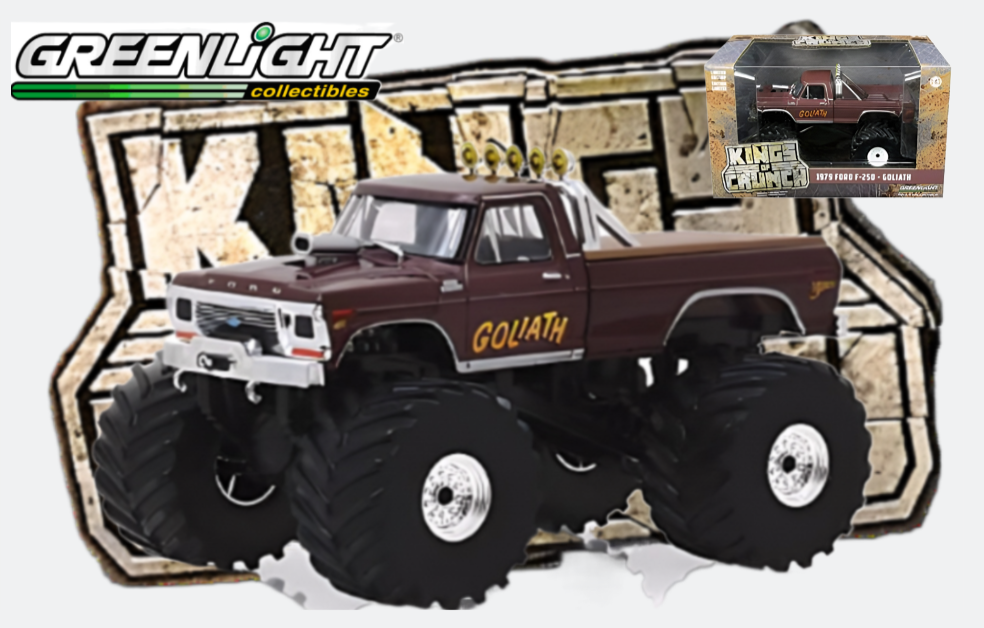 1:43 Diecast Model - "Goliath" 79 Ford F-250 Ranger Monster Truck