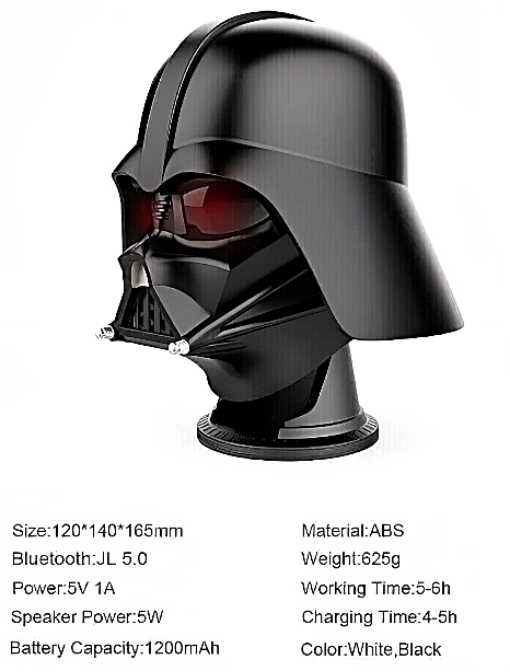 Bluetooth mini portable wireless speaker USB - Star Wars - Darth Vader