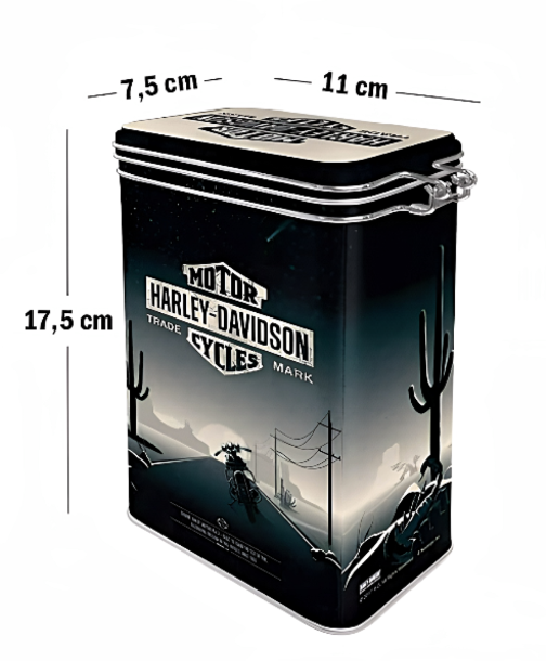 Clip Top Tin Storage Container - Harley Davidson Things Are Different Gift Ideas