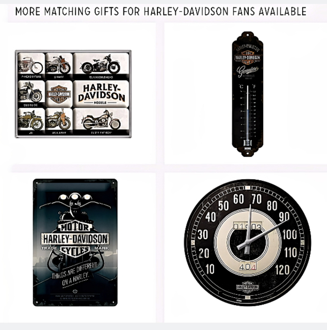 Clip Top Tin Storage Container - Harley Davidson Things Are Different Gift Ideas