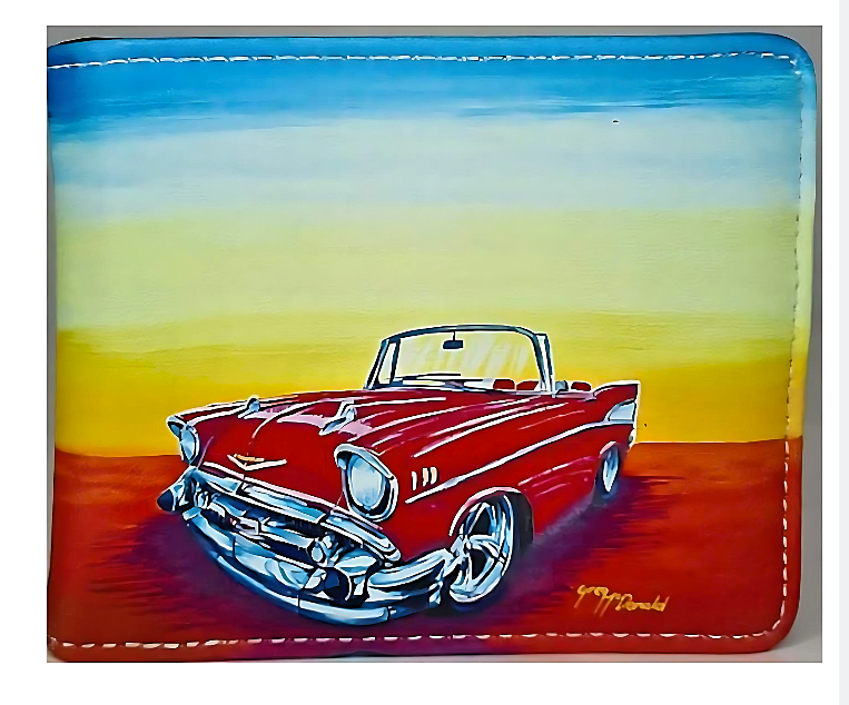 Wallet Card Holder Coin Purse RFID Blocking. 1957 Chev Convertible – Gift Ideas