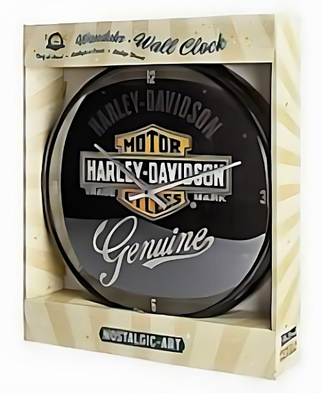 Nostalgic-Art - Wall Clock - Harley Davidson Genuine - Collectible Gift Ideas