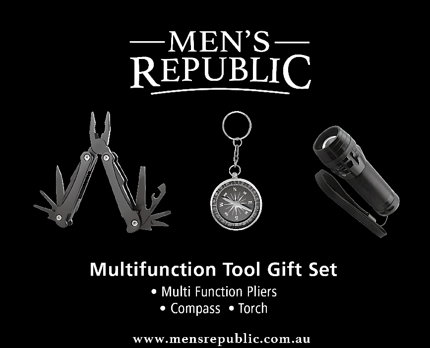 Multi-Tool Multifunction – Pliers, Compass and Torch Camping Tool Set – Gift ideas