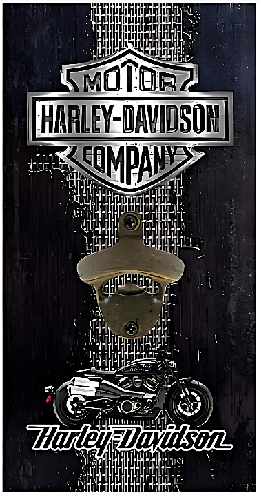 Wall Mounted Bottle Opener - Harley Davidson - Collectable Gift Ideas