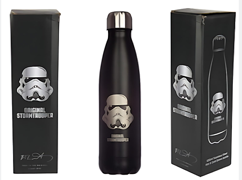 500ml Licensed Original Star Wars Stormtrooper Stainless Steel Bottle - Gift