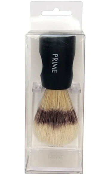 Luxury German Made Prime Shaving Brush With Stand - Gift Ideas (Black Handle)