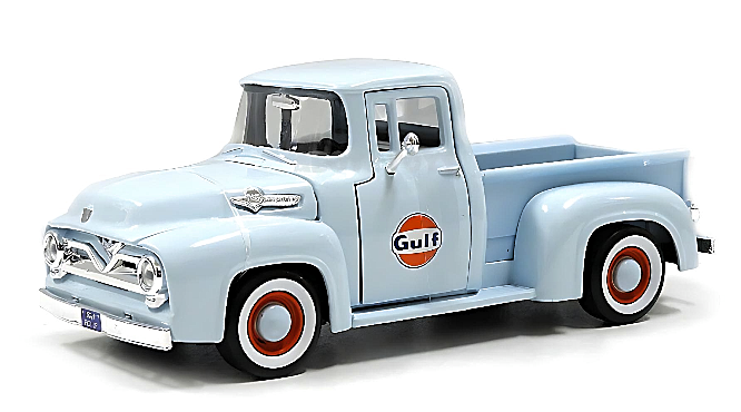1:24 Diecast Model - 1956 #Ford F100 Pickup Gulf Oil - Collectable Gift Ideas
