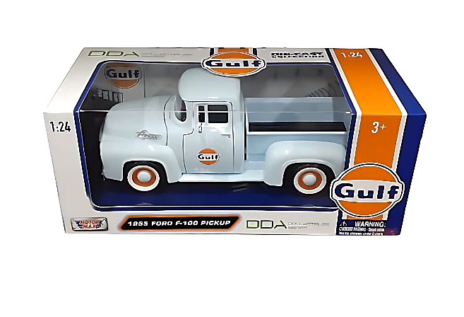 1:24 Diecast Model - 1956 #Ford F100 Pickup Gulf Oil - Collectable Gift Ideas