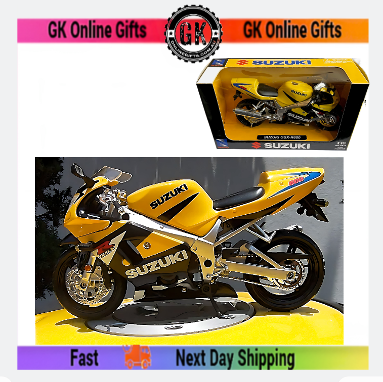 1;12 Diecast Model - Suzuki GSX - R600 Motorcycle - collectible Gift Ideas
