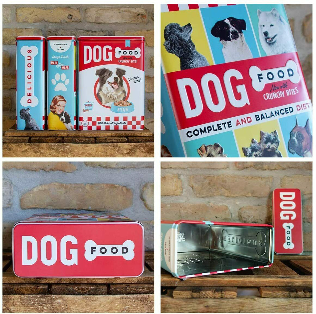 Nostalgic-Art Tin XL Storage Container Pet Food Puppy Dog Treats Gift Ideas