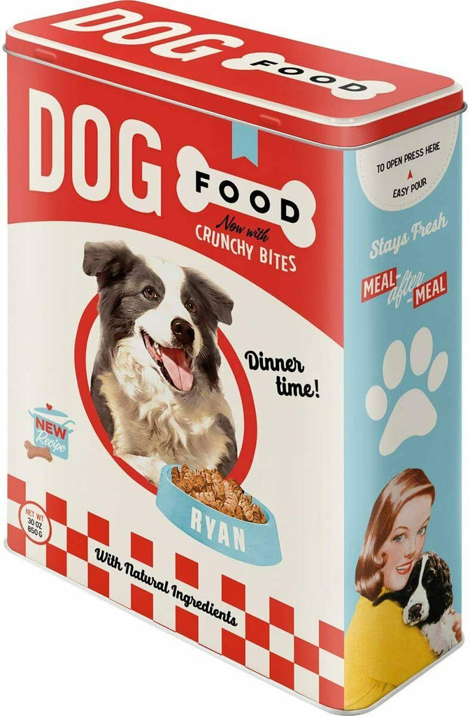 Puppy Dog Food Treats – Embossed Storage Container