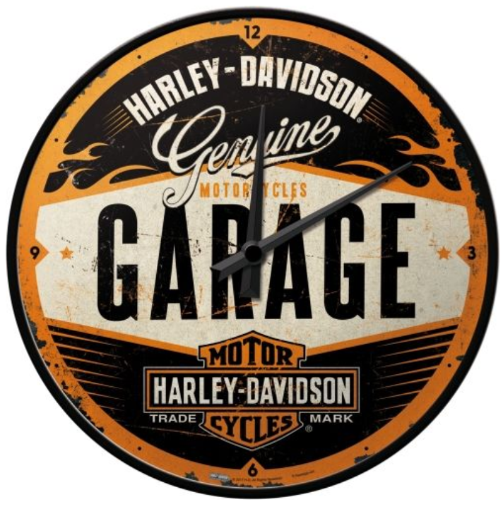 Wall Clock - Harley-Davidson Garage - Collectible Gift Ideas