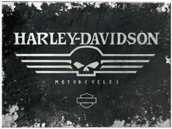 Harley Davidson Scull Magnet