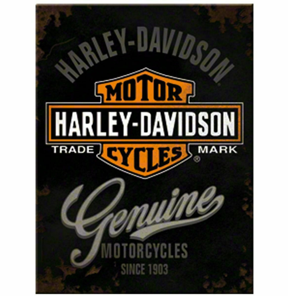 Nostalgic-Art Harley Davidson Genuine Motorcycles Magnet - Gift Ideas 4 Mancave