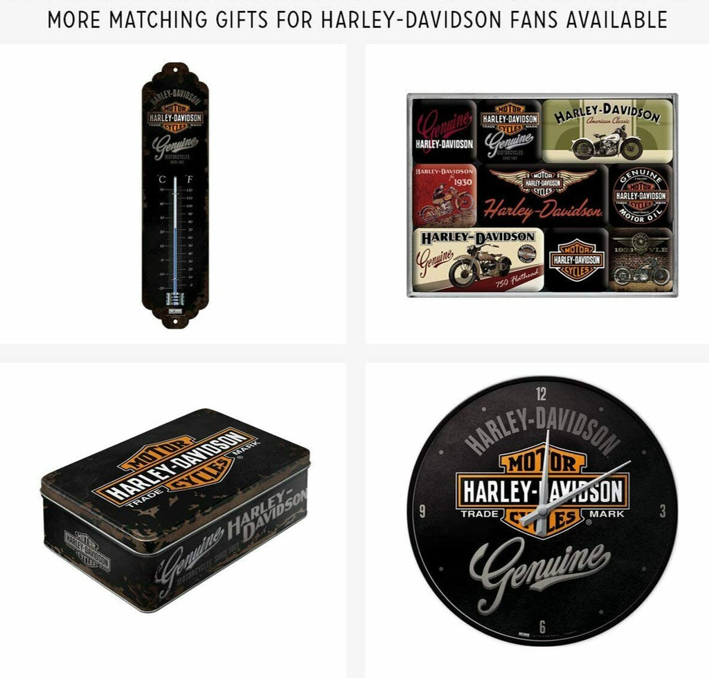 Genuine Harley Davidson Logo Tin Money Box- Piggy bank