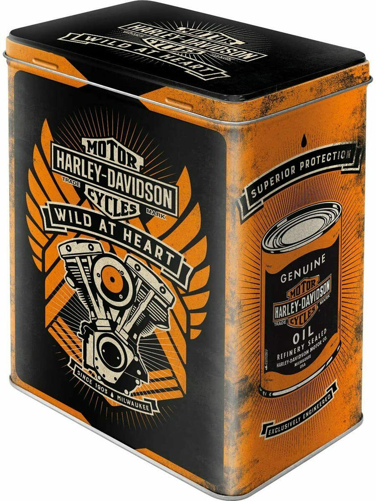 Harley Davidson Wild at Hart Treat Tin - Storage Container