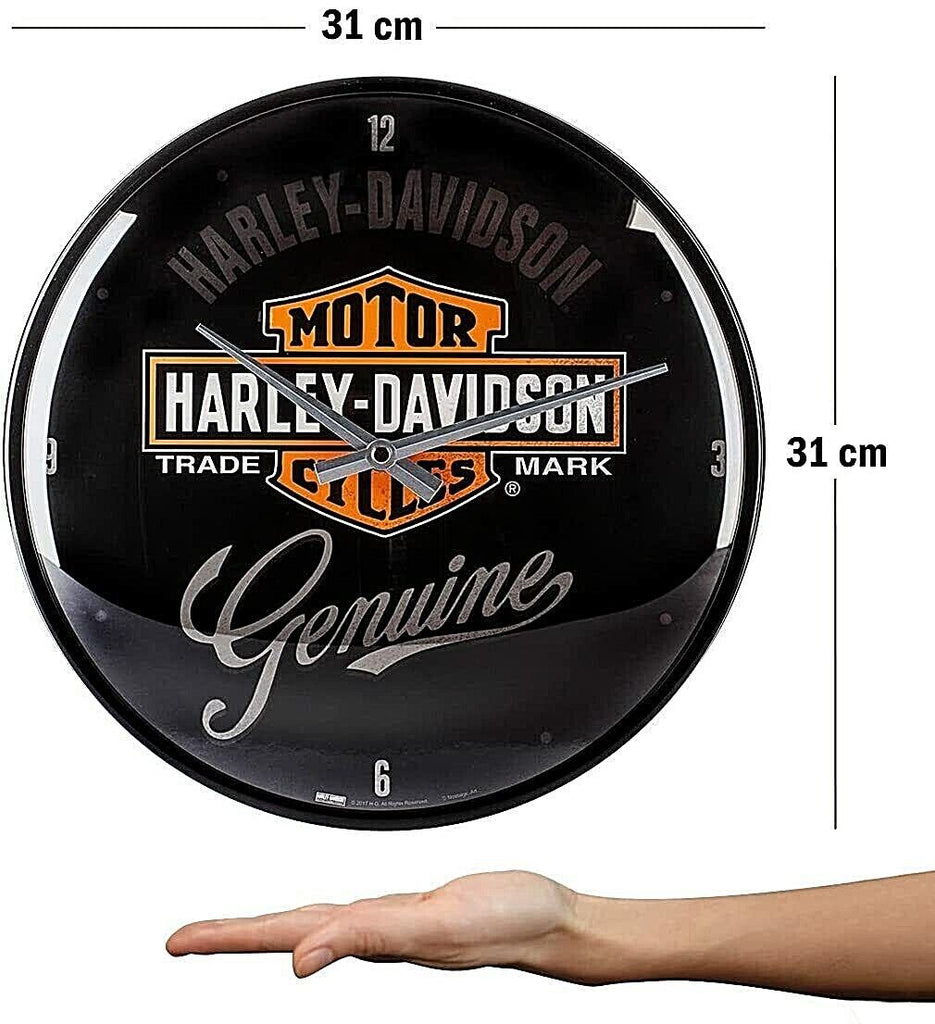 Nostalgic-Art - Wall Clock - Harley Davidson Genuine - Collectible Gift Ideas