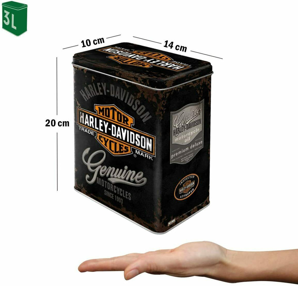 Harley-Davidson Genuine Logo - Treats Tin - Storage Container