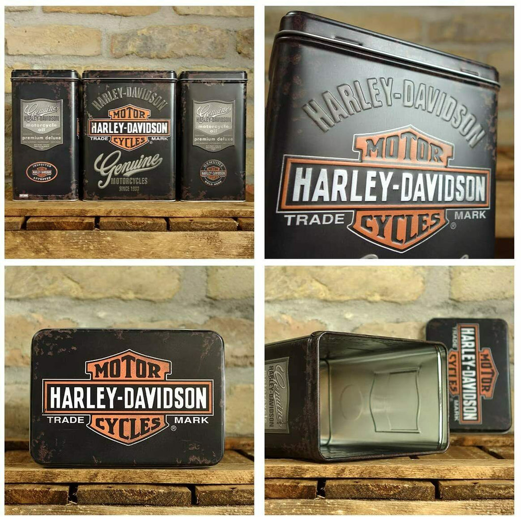 Harley-Davidson Genuine Logo - Treats Tin - Storage Container