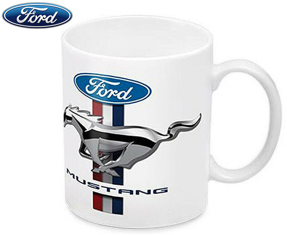 Ceramic 11oz Coffee Mug Tea Cup Ford Mustang Pony Logog