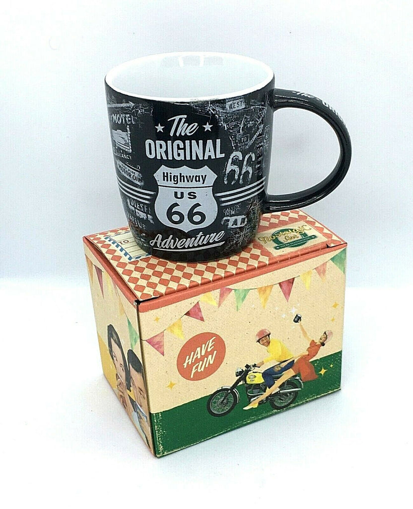 Ceramic 11oz Coffee Mug Teacup - Route 66 Adventure Gift Ideas - Boxed